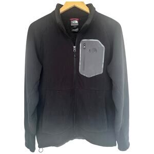 The North Face Fleece Jacket Mens Medium Black Full Zip Outdoor Jacket